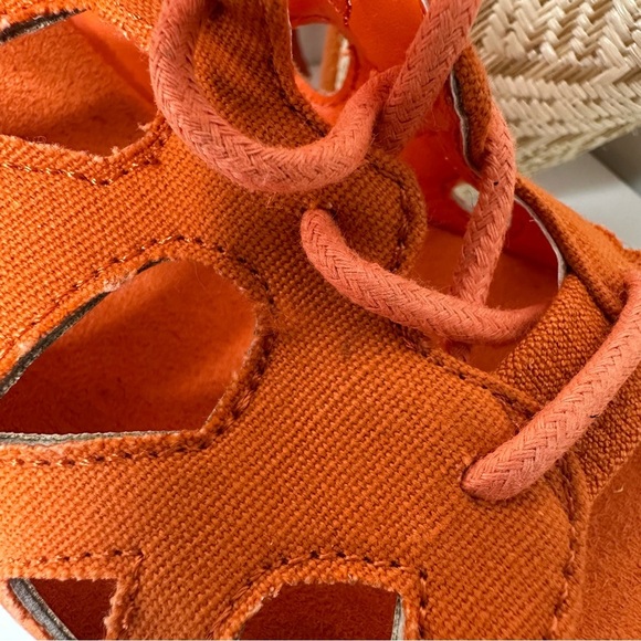 Call It spring wedge sandals women’s orange size 8 - Picture 14 of 15